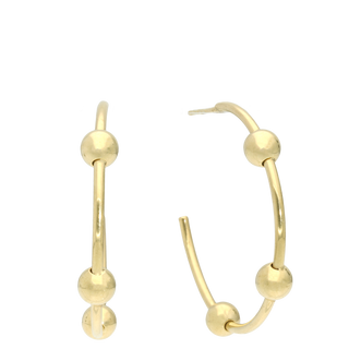 Aagaard Creoler Ball Hoops i 8 kt. guld – 1670-G8-38