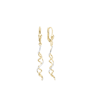 Aagaard Ørehænger 8kt, twist guld/hv guld 43mm – 1670-G8-BB32