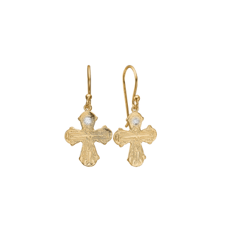 Aagaard Dagmar kors ørering, 16x14 mm i guld – 1670-KV-RG8-01