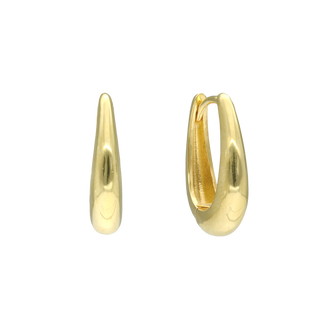 Aagaard Creoler oval klaplås i 8 kt. guld – 1670-S-G85