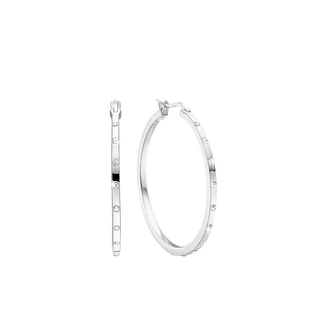 Aagaard Øreringe, CZ Creol Ø34 mm, sølv – 1670-S-S37