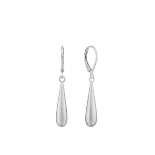 Aagaard Ørehænger, Drop sandblast, sølv – 1670-S-S45