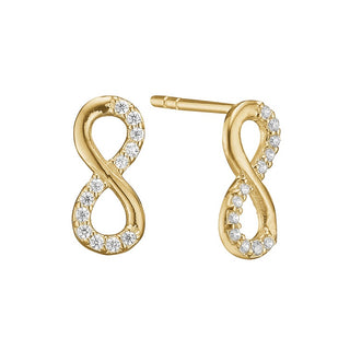 Aagaard Ørestikker 8 kt, Evighed 24 x cz 11 x 5 mm