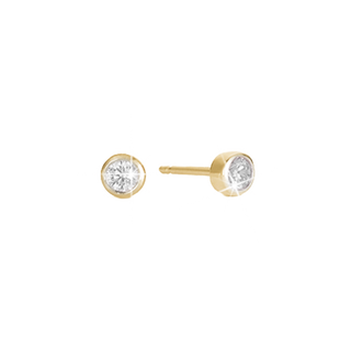 Aagaard ørestikker til Børn Hvid Cubic Zirkonia forgyldt sølv – 1671-K-G12
