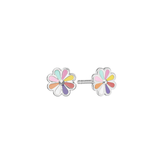 Aagaard ørestikker til Børn Colorful Flower sølv – 1671-K-S41