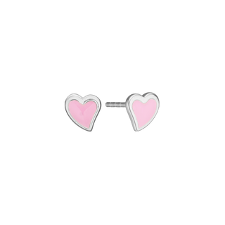 Aagaard ørestikker til Børn Pink Hearts sølv – 1671-K-S42
