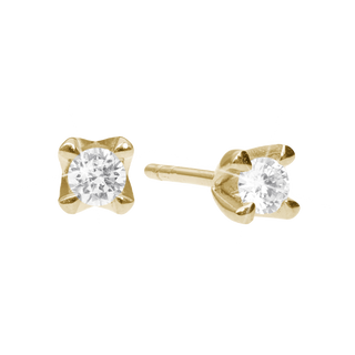 Elya by Aagaard 8 kt. guldørestikker med 2 x 0,25 ct. lab-grown diamanter – 1671-LG-G8-0,25