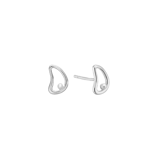 Aagaard Ørestikker Bue m/perle 10x8mm, sølv – 1671-S-S38