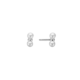 Aagaard Ørestikker, Dobbelt perle, 4mm, sølv – 1671-S-S39