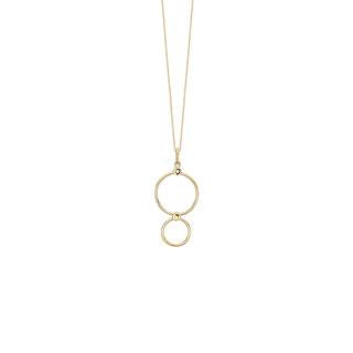 Aagaard cirkel halskæde i 8 kt. guld – 1680-G8-34-45