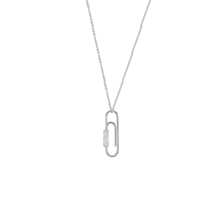 Aagaard Paper Clip halskæde i sølv - 1680-KZ-S17-45