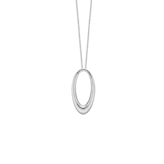 Aagaard halskæde Oval dråbe i sølv - 1680-S-S48-45