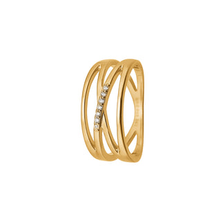 Aagaard 8 kt. ring med zirkoner 1800-G8-02