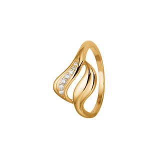 Aagaard 8 kt. ring med zirkoner 1800-G8-07