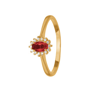 Aagaard 8 kt. ring m rubin 1800-G8-14