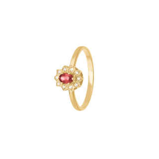 Aagaard 8 kt. guldring med diamant