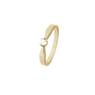 Elya by Aagaard 8 kt. guldring med 0,05 ct. lab-grown diamant – 1800-LG-G8-0,05