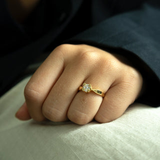 Elya by Aagaard 8 kt. guldring med 0,75 ct. lab-grown diamant – 1800-LG-G8-0,75