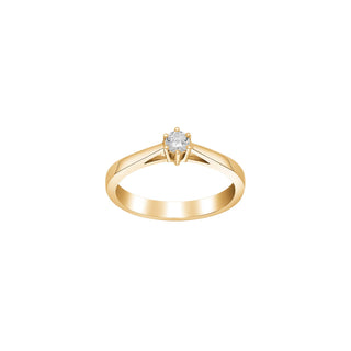 SIERSBØL 14kt. Afrodite guldring m. 0.15ct WSI