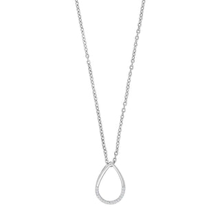 14kt. hvidguldsvedhæng m/dia. 0.03ct W/SI inkl. rh