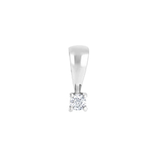 HEART 14kt. hvidguldsvedhæng m/dia 0.05ct W/SI
