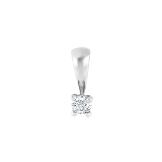 HEART 14kt. hvidguldsvedhæng m/dia 0.10ct W/SI