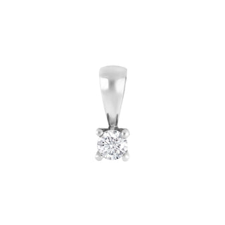 HEART 14kt. hvidguldsvedhæng m/dia 0.15ct W/SI