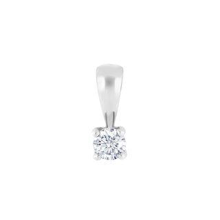 HEART 14kt. hvidguldsvedhæng m/dia 0.20ct W/SI