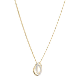 14kt. guldvedhæng m/dia. 0.020ct W/SI inkl. forg.