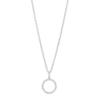 14kt. hvidguldsvedhæng m/dia 0.02ct W/PI inkl. sø