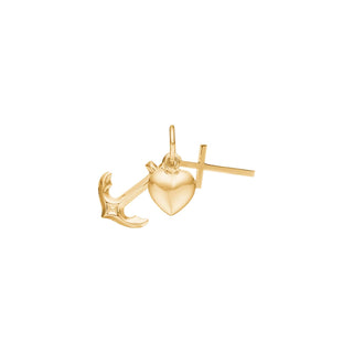 14kt. guldvedhæng tro, håb & kærlighed 17mm.