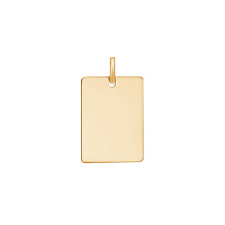 8kt. vedhæng plade 15x20mm