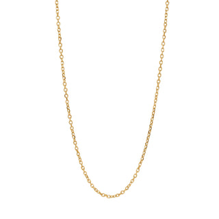 SON kæde stål IP gold, anker facet  45+5cm