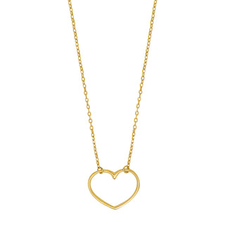 8kt. guldkæde m. hjerte