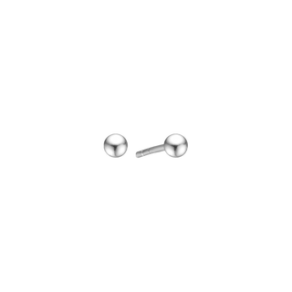 Aagaard RHOD SØLV ØRESTIK 5MM KUGLE – 2191027-05