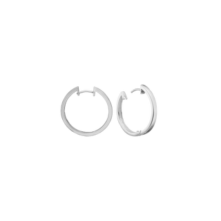 Aagaard Rhod. sølv Creol 12mm, Tråd 3mm M/klaplå – 2199050