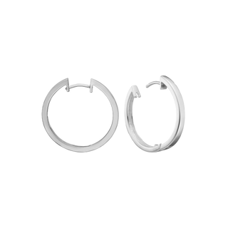 Aagaard Rhod. sølv Creol 20mm, Tråd 3mm M/klaplå – 2199052