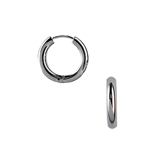 Aagaard RHOD. SØLV CREOL 16MM, TRÅD 2,7MM M/KLAP – 2199696C