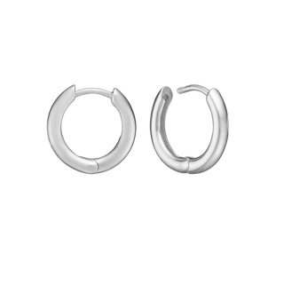 Aagaard RHOD. SØLV CREOL 18MM, TRÅD 2,7MM M/KLAP – 2199698C