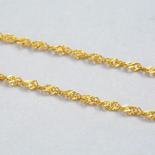 Donnatella - halskæde singapore forgyldt sølv