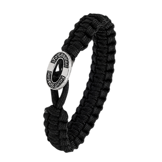 From Soldier to Soldier armbånd sort med Oxideret-lås i stål – 2604-FSTS-BLA-S10