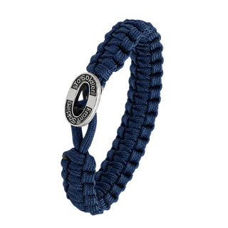 From Soldier to Soldier armbånd blå med Oxideret-lås i stål – 2604-FSTS-BLU-S10