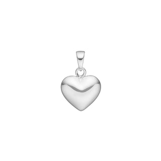 SIERSBØL sølv rhod. vedhæng hjerter 11x13mm
