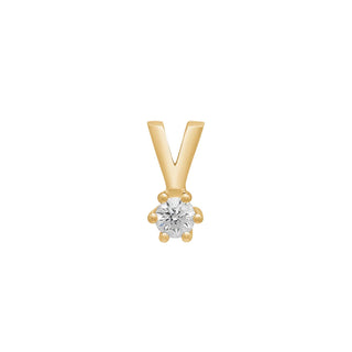 SIERSBØL 14kt. Afrodite guldvedhæng m. 0.10ct WSI