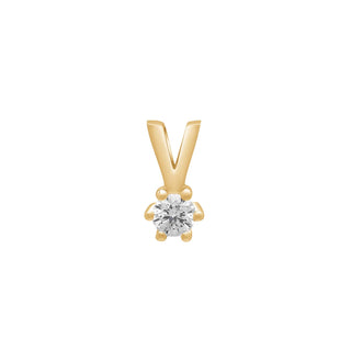 SIERSBØL 14kt. Afrodite guldvedhæng m. 0.15ct WSI