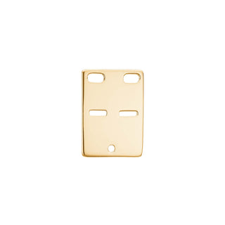 Siersbøl - 8 kt. Kadaverskilt 20x14mm 29170410300