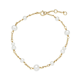 Lund Copenhagen 8 kt. armbånd med ferskvandsperler 3011369-33