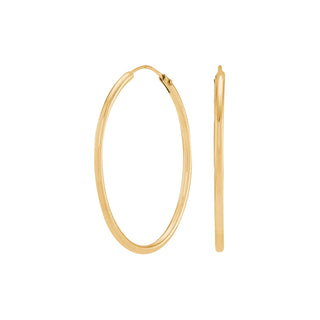 Forgyldt sølv creol 30mm HOOPS52