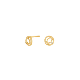 Siersbøl øreringe 14kt. med diamant 30552190500