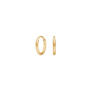 8kt. guldcreoler 8mm
